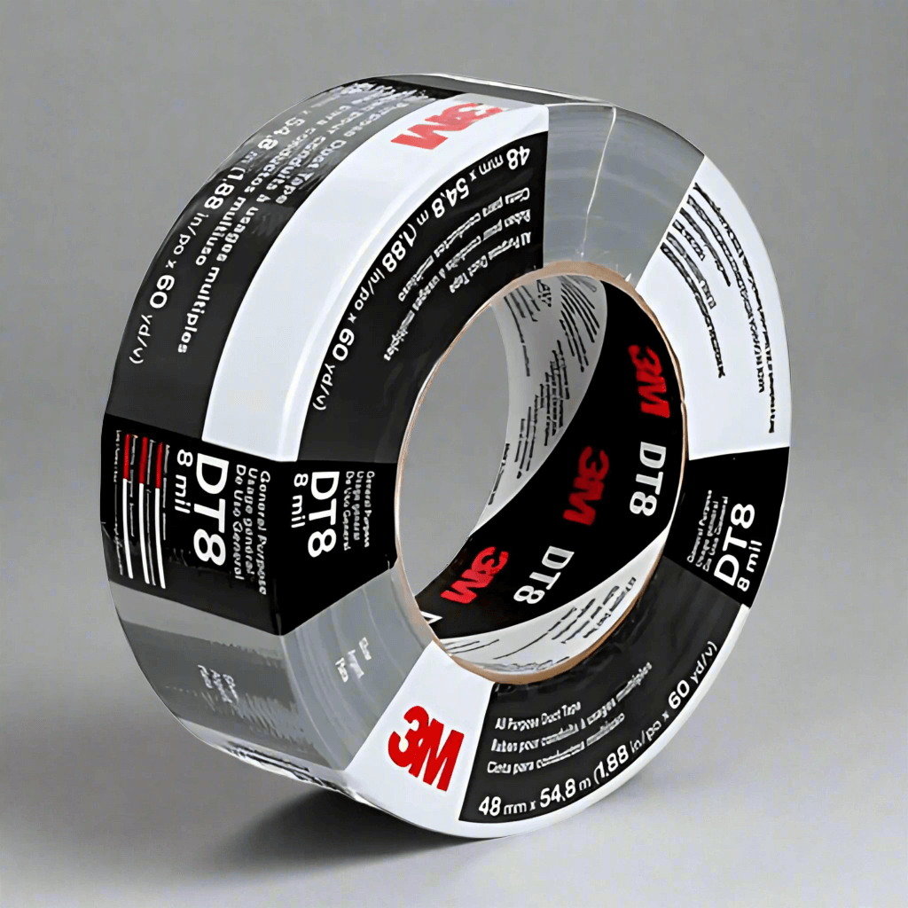 3M™ DT8 Duct Tape – Ezüst és Fekete, 48mm x 54.8m