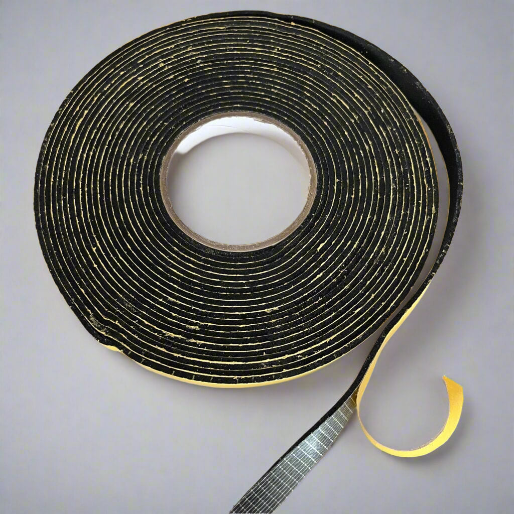 Black single-sided EPDM foam tape
