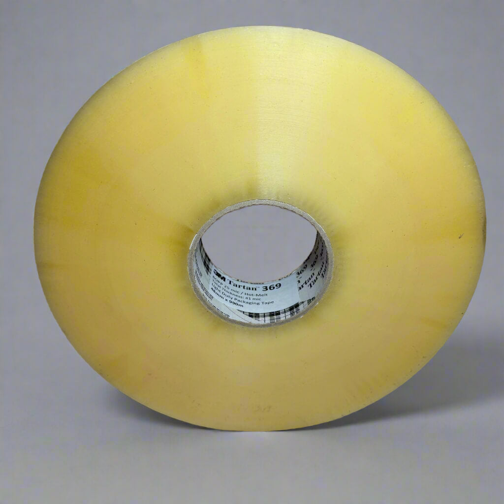3M™ 369 Dobozzáró Szalag – Átlátszó és Barna, 0,04 x 48mm x 66m