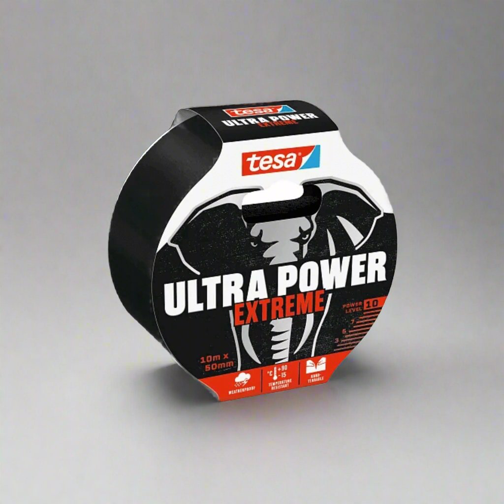 tesa® Ultra Power Extreme extra erős fekete javítószalag 50mmx10m