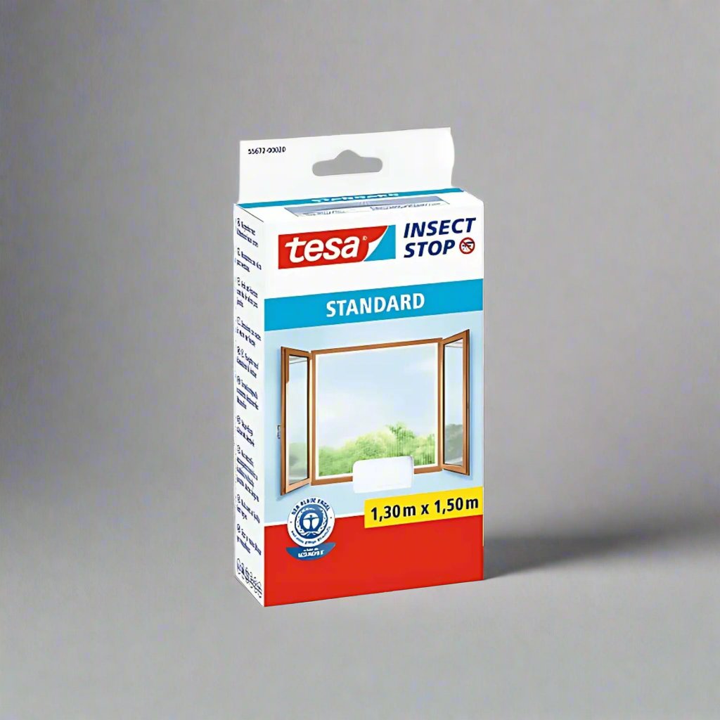 tesa® 55680 antracit és fehér színű szúnyogháló ablakra 1×1m